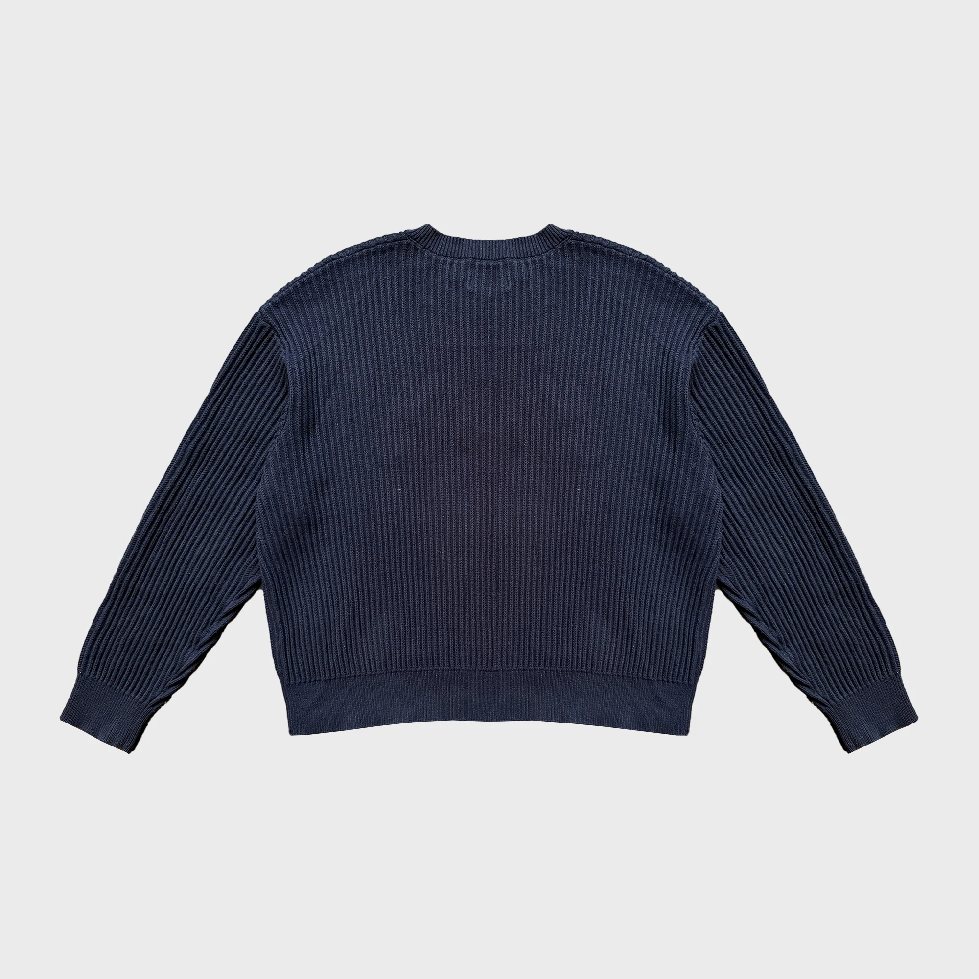 Rib Stitch Knit - Navy - Image 9
