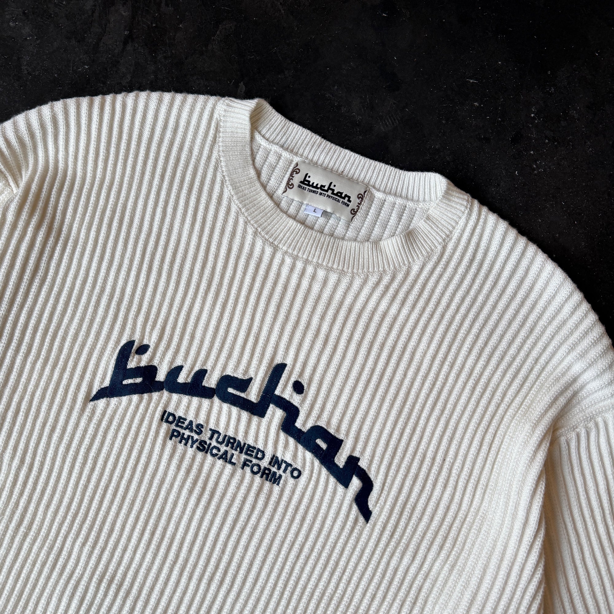 Rib Stitch Knit - White - Image 7