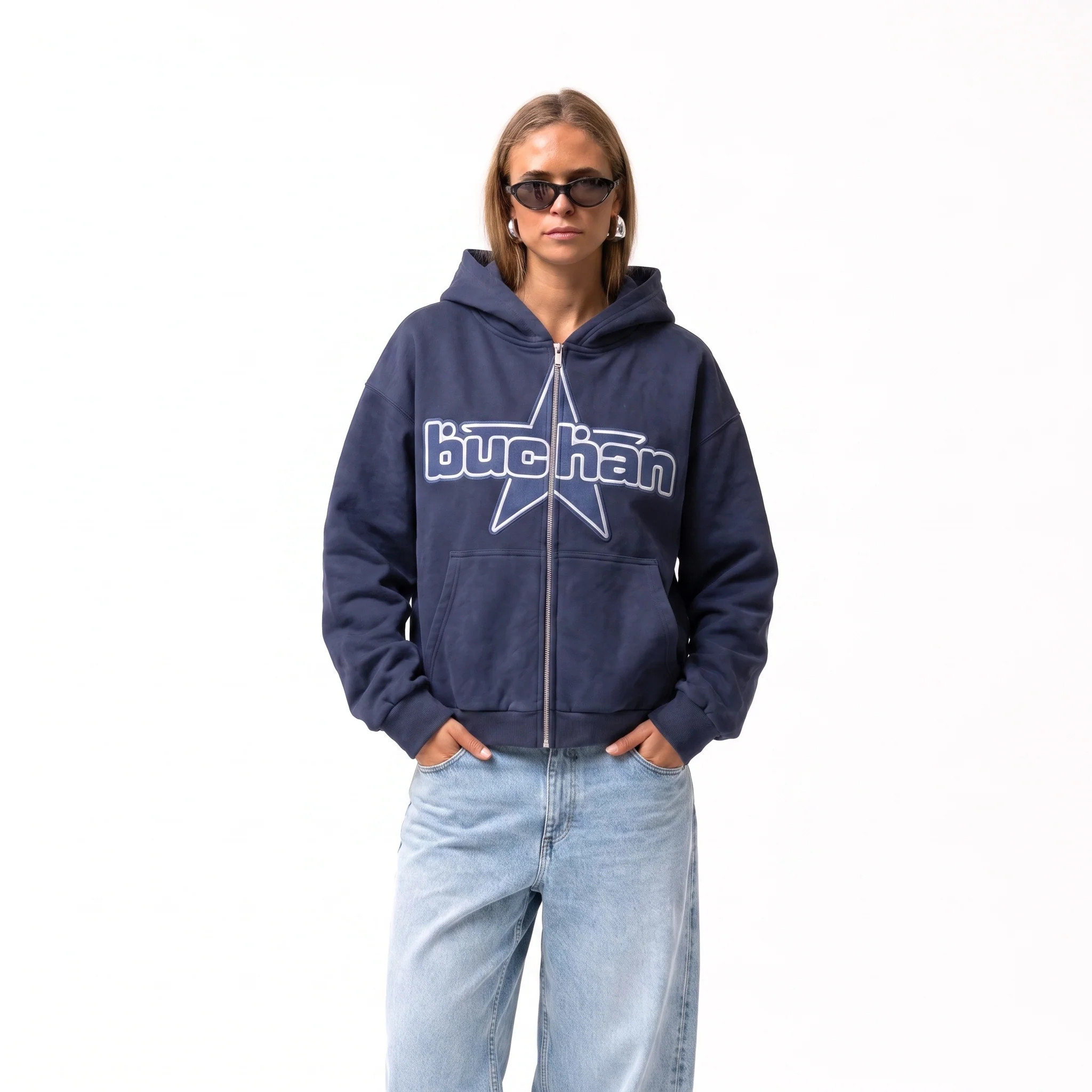 Star Zip - Navy - Image 3